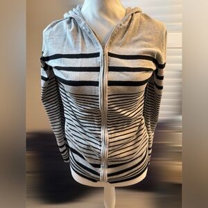 Striped Zip-Up Hoodie